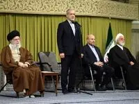 عکس خاص پزشکیان، قالیباف و محسنی اژه ای از دیدگاه دوربین عکاسان / سران قوا کنار رهبر انقلاب