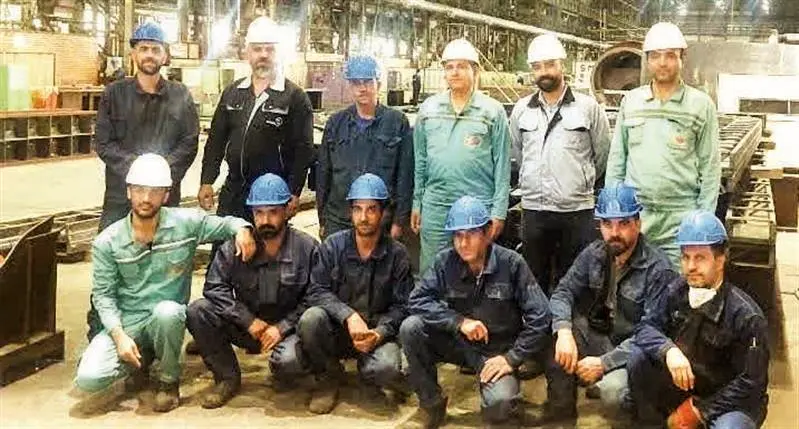 ساخت ریل سگمنت‌های ماشین ریخته‌گری شماره ۵ فولاد مبارکه