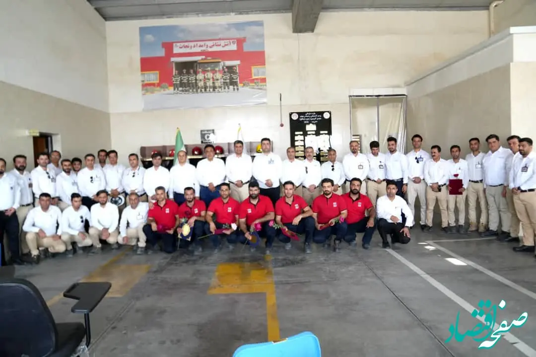 آئین تجلیل از آتش نشانان و پرسنل واحد ایمنی مجتمع صنایع آلومینیوم جنوب