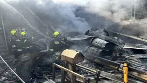 فوری | سقوط یک فروند بالگرد در درچه خمینی‌شهر + فیلم