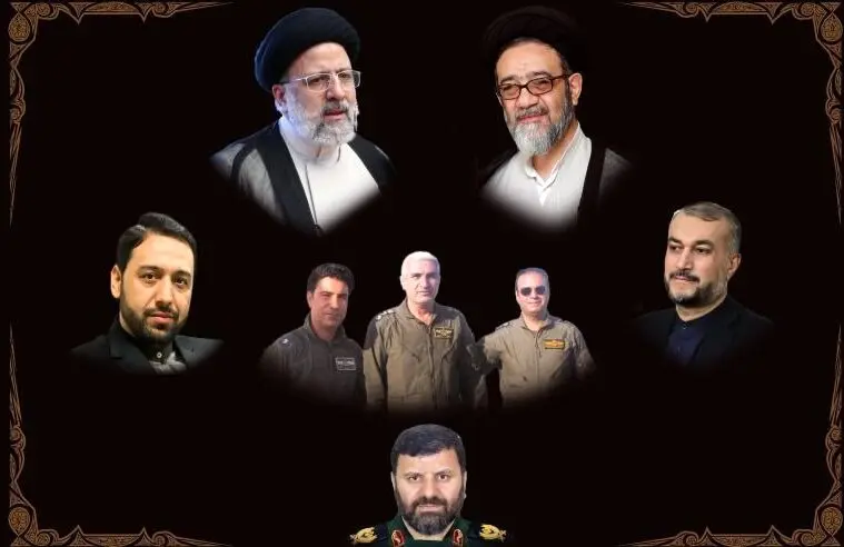 تصویری ناب از دختر و پسر سردار سلیمانی در مسیر رسیدن به مراسم تشییع پیکر رئیسی