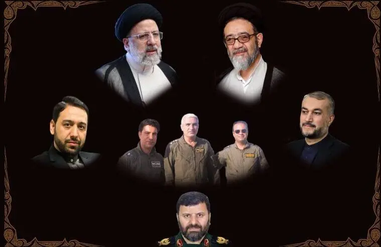 تصویری ناب از دختر و پسر سردار سلیمانی در مسیر رسیدن به مراسم تشییع پیکر رئیسی