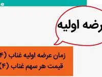 زمان عرضه اولیه غناب (۴) + قیمت هر سهم عرضه اولیه غناب (۴) 