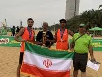 قهرمانی تیم والیبال ساحلی ایران در آسیای مرکزی