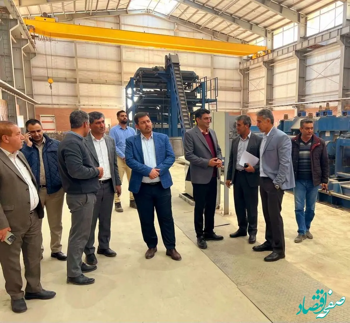 بازدید مدیر مجتمع مس سرچشمه رفسنجان از شرکت نورد و آلیاژکاران کویر رفسنجان