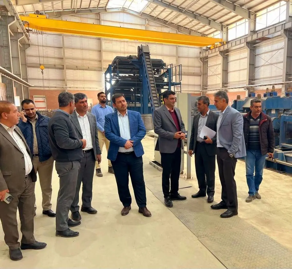 بازدید مدیر مجتمع مس سرچشمه رفسنجان از شرکت نورد و آلیاژکاران کویر رفسنجان