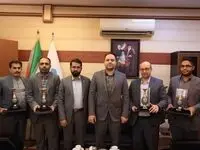 تجلیل از همکاران در خصوص قدردانی از رفتار قانون مدارانه و مقابله با ترویج فساد اداری توسط دفتر مرکزی حراست بانک توسعه تعاون