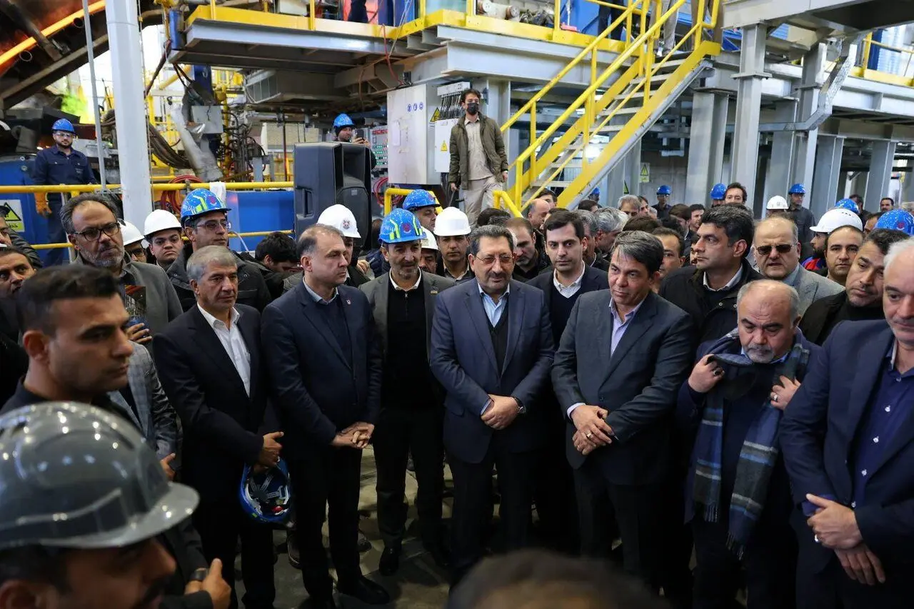 کارخانه تولید مفتول مسی سرچشمه با حضور وزیر صمت افتتاح شد