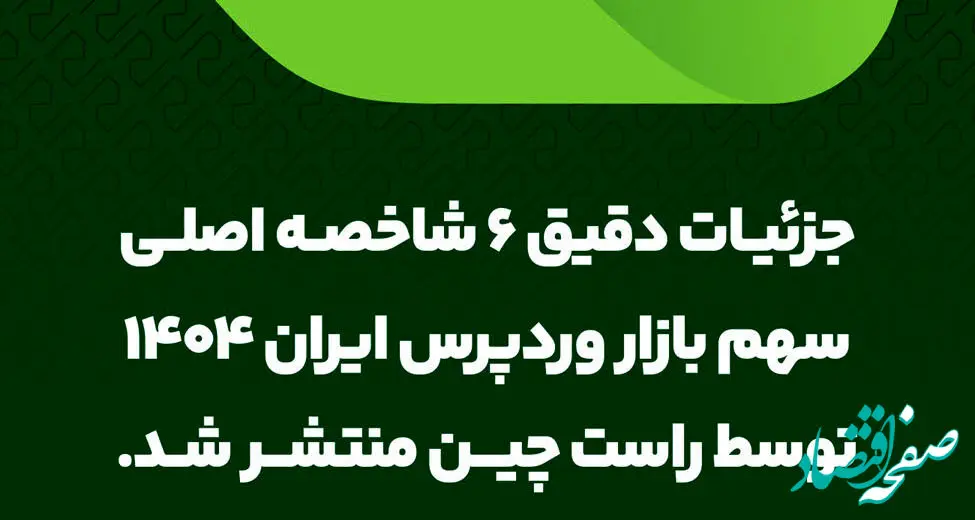 جزئیات دقیق ۶ شاخصه اصلی سهم بازار وردپرس ایران 1404 توسط راست چین منتشر شد