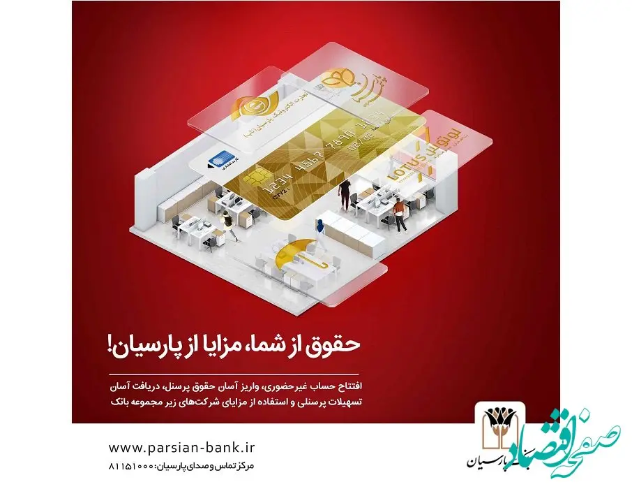 بسته ویژه بانک پارسیان با ویژگی‌های جذاب برای کارکنان سازمان‌ها