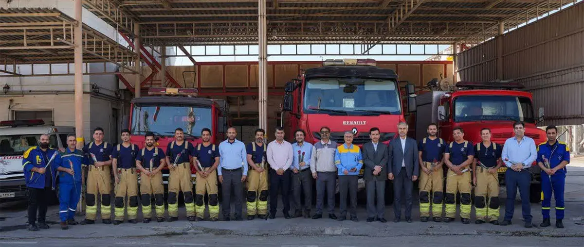 گرامیداشت روز ملی ایمنی و آتش‌نشانی در شرکت پتروشیمی بوعلی‌سینا