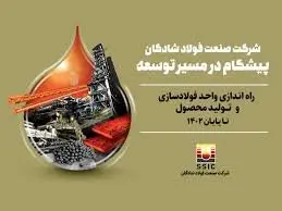 چشمانداز و برنامههای آینده فولاد شادگان
