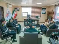 دیدار فرمانده انتظامی استان خراسان رضوی با مدیر مجتمع سنگ آهن سنگان