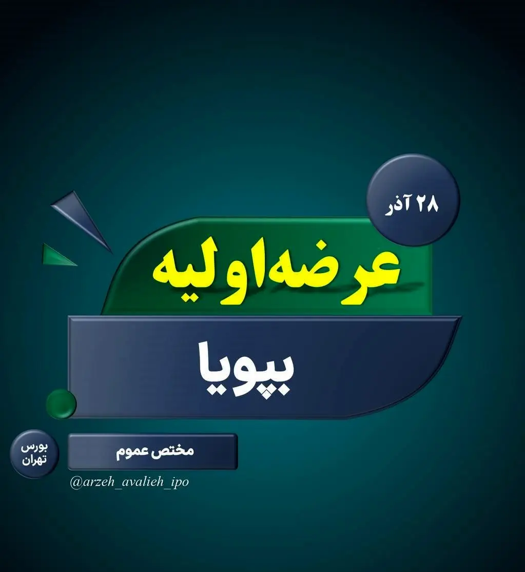 عرضه اولیه سهام "بپویا" روز چهارشنبه/میزان نقدینگی عرضه اولیه بپویا