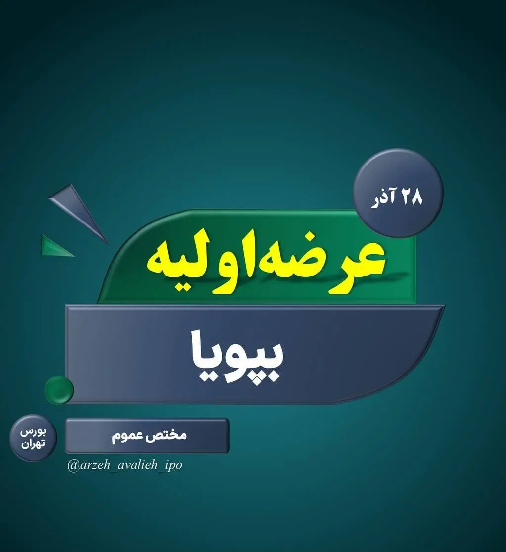 عرضه اولیه سهام "بپویا" روز چهارشنبه/میزان نقدینگی عرضه اولیه بپویا