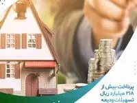 پرداخت بیش از ۲۱۸ میلیارد ریال تسهیلات ودیعه مسکن