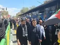 مدیرعامل هلدینگ صباانرژی در راهپیمایی روز جهانی قدس حضور یافت