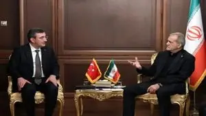 جزئیات دیدار پزشکیان و معاون رئیس‌جمهور ترکیه