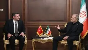 جزئیات دیدار پزشکیان و معاون رئیس‌جمهور ترکیه