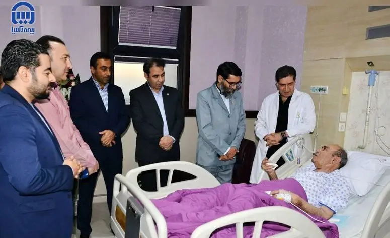 عیادت بیمه آسیا از پیشکسوت موسیقی کشور