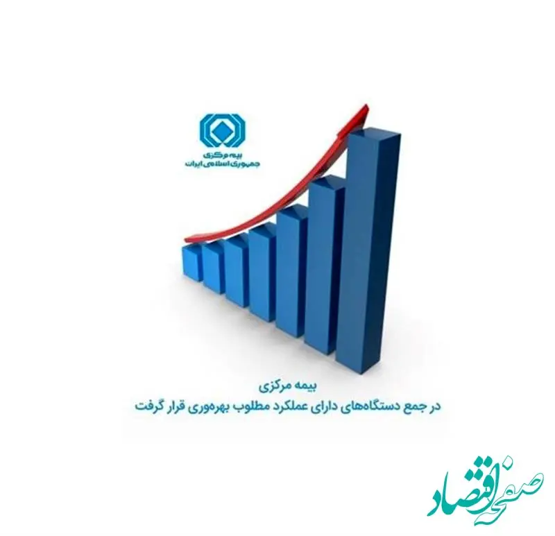 بیمه مرکزی در جمع دستگاه‌های دارای عملکرد مطلوب بهره‌وری قرار گرفت