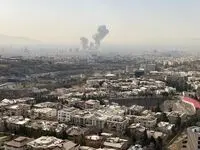 حمله آمریکا و اسرائیل به یک کارخانه آسفالت در همدان