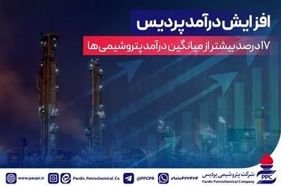 افزایش درآمد پردیس 17درصد بیشتر از میانگین درآمد پتروشیمیها