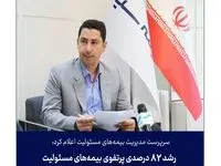 رشد ۸۲ درصدی پرتفوی بیمه‌های مسئولیت