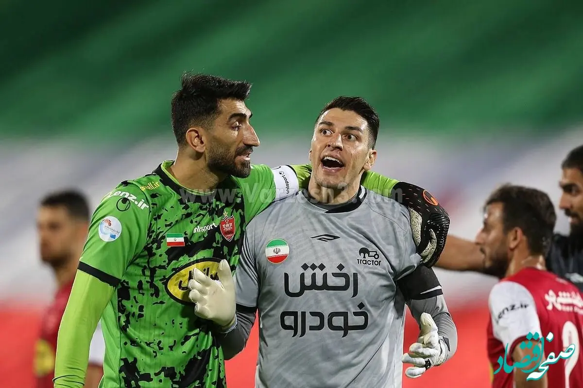 تمرینات این گزینه جانشینی بیرانوند با لباس آبی