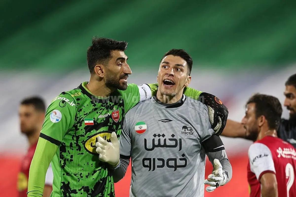 تمرینات این گزینه جانشینی بیرانوند با لباس آبی