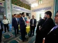 بازدید مدیرعامل سازمان منطقه آزاد کیش در شعب اخذ رای