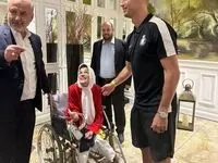 دیدار رونالدو و دختر معلول ایران/فاطمه به آرزویش رسید!