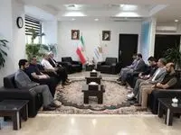 دیدار رئیس کمیته فوتبال ساحلی فدراسیون با سرپرست منطقه آزاد انزلی