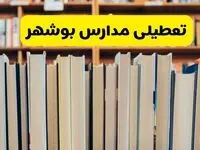 آیا مدارس بوشهر شنبه ۸ آذر ۱۴۰۴ تعطیل است؟ | تعطیلی مدارس بوشهر شنبه