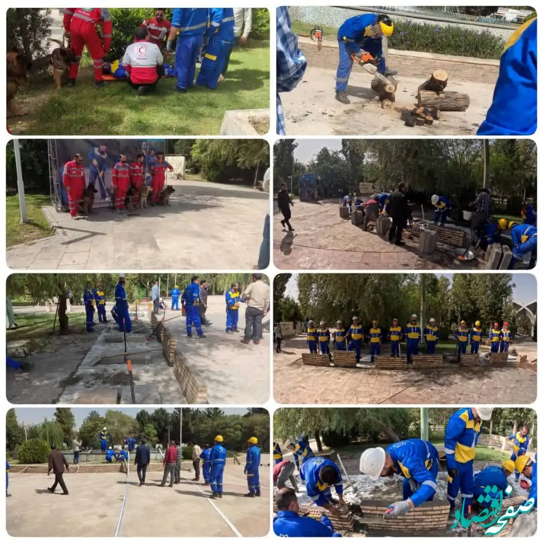 برگزاری مانور عملیاتی سنجش آمادگی نیروهای اجرائی سامانه 137 پلاس در منطقه 20