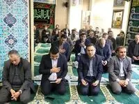 مراسم روحانی زیارت عاشورا و سوگواری برگزار شد
