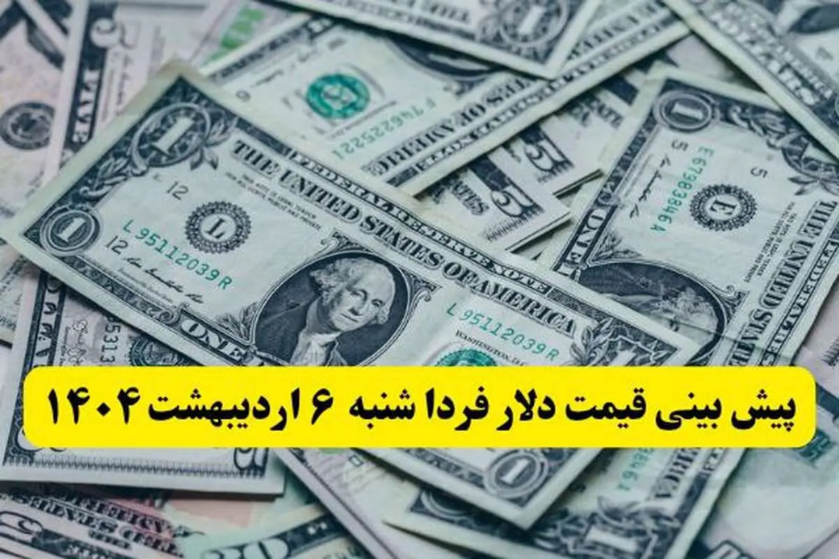 پیش بینی قیمت دلار فردا شنبه ۶ اردیبهشت ماه ۱۴۰۴ | دلار فردا ارزان تر می شود؟ 