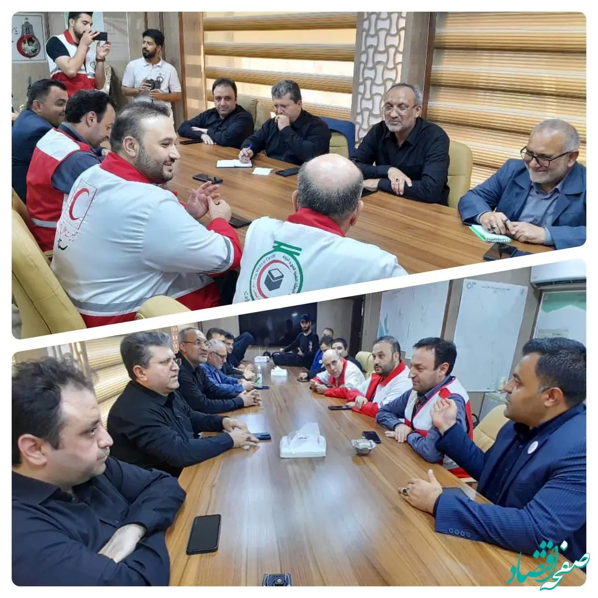 دیدار و گفتگوی سه جانبه نهادناظر صنعت بیمه، مدیران ارشد هلال احمر و شرکت بیمه گر اربعین در نجف اشرف