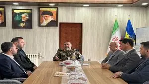 دیدار مدیرعامل، معاونین و مدیران منطقه آزاد اینچه برون با فرمانده سپاه نینوا استان گلستان 