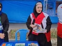 حضور نعیمه نظا‌م دوست در جمع نیروهای هلال احمر + تصویر