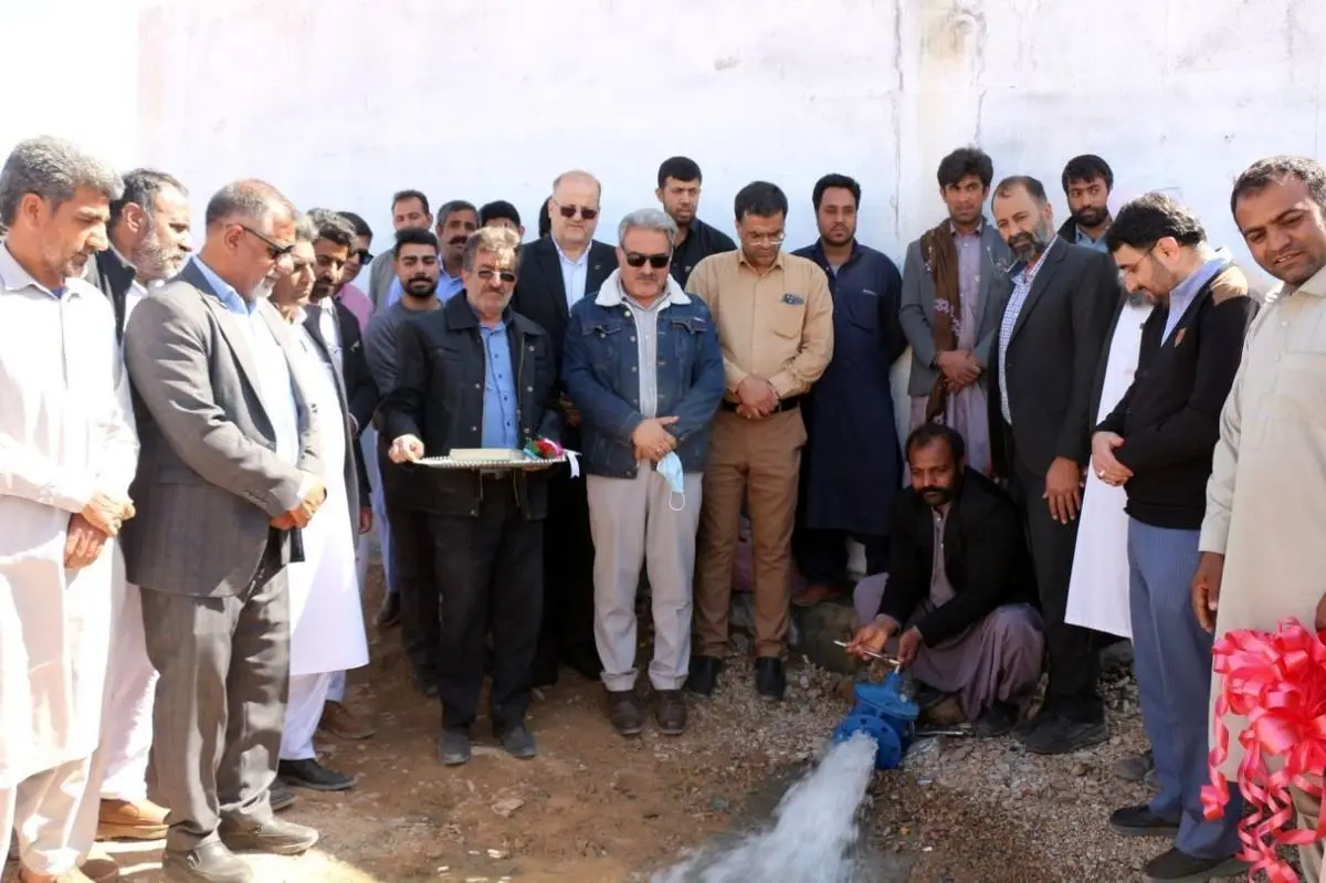 بهره‌برداری از مخزن آب ۲۰۰‌مترمکعبی در روستای چاه‌حسینعلی زاهدان