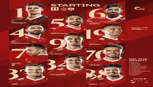 پرسپولیس امروز ۱۹ بهمن ۱۴۰۴ مقابل ملوان؛ ترکیب سرخ‌ها مشخص شد