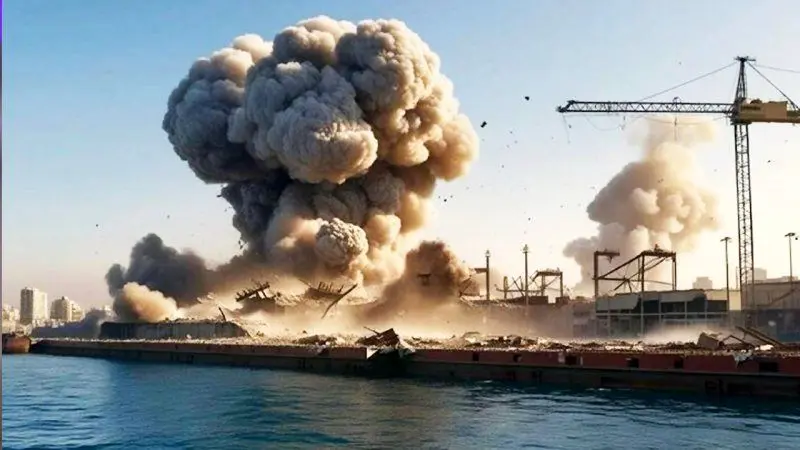 علت شنیده شدن صدای انفجار در بندر جاسک چه بود؟ 