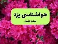 پیش بینی وضعیت آب و هوا یزد فردا ۱۱ تیر ماه ۱۴۰۴ | هواشناسی یزد فردا چهارشنبه یازدهم تیر ماه | دمای ۴۳ و ۴۲ درجه برای تاسوعا و عاشورا