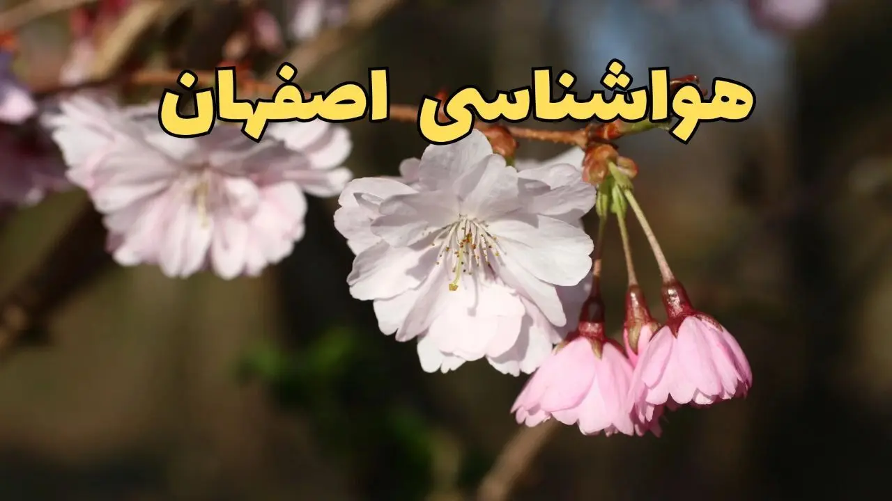 پیش بینی هواشناسی اصفهان ۲۴ ساعت آینده | وضعیت آب و هوا اصفهان فردا سه شنبه ۱۲ فروردین ماه ۱۴۰۴ | آب و هوای اصفهان در روز ۱۳ بدر 
