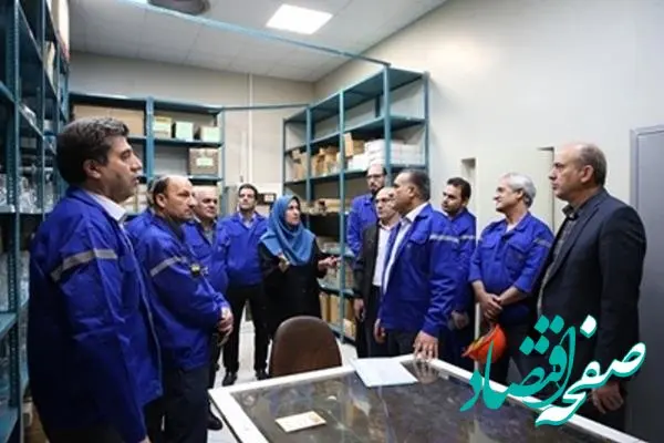 بازدید معاون تولید و رئیس مجتمع از پیشنهاد اجرا شده در واحد آزمایشگاه مرکزی