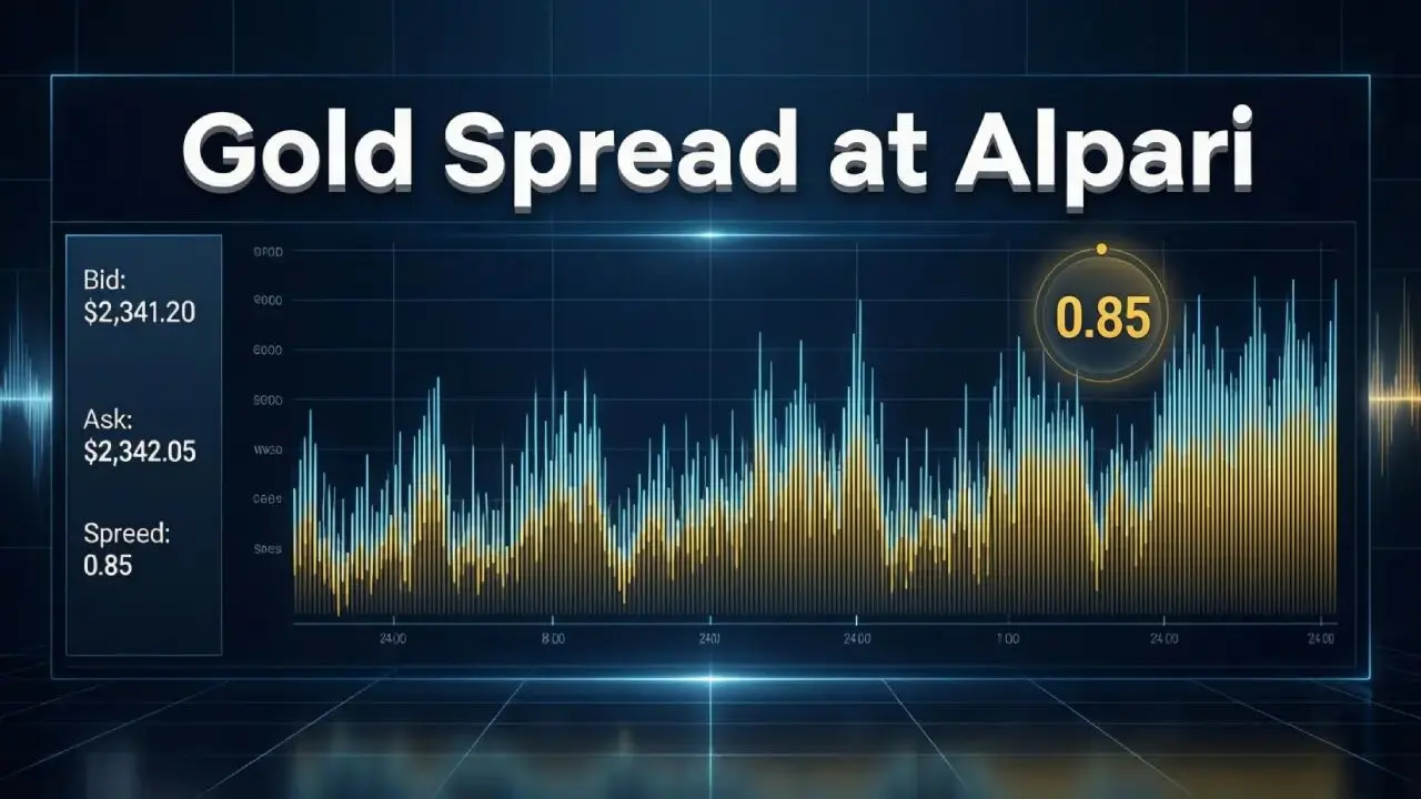 اسپرد طلا در آلپاری | کمیسیون معامله Gold در بروکر Alpari