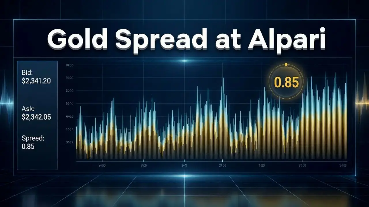 اسپرد طلا در آلپاری | کمیسیون معامله Gold در بروکر Alpari