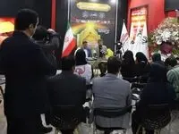 نشست خبری معاون وزیر کار در غرفه شرکت فولاد اکسین خوزستان