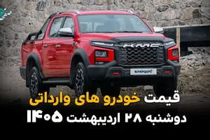 قیمت خودروهای وارداتی امروز دوشنبه ۲۸ اردیبهشت ۱۴۰۵؛ مزدا و جک چقدر شد؟